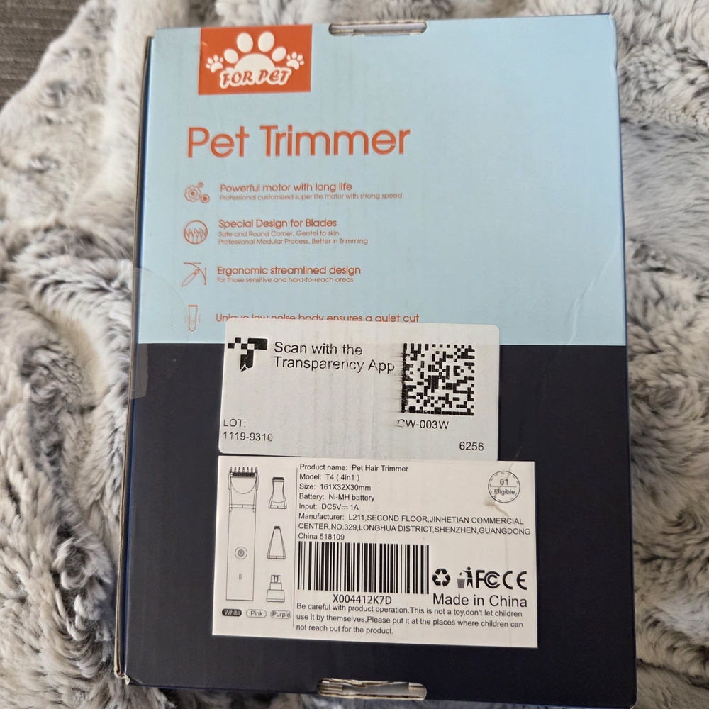Pet Grooming Trimmer Kit - White - Picture 6 of 7